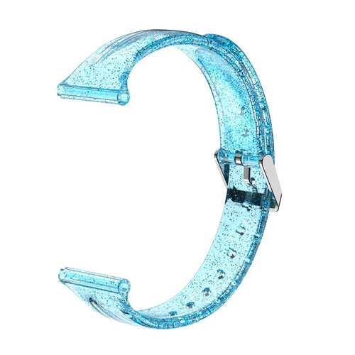 Glitter Powder TPU Watch Strap for Apple Watch Series 11 10 42mm / 9 8 7 41mm / SE3 SE2 SE 6 5 4 40mm / 3 2 1 38mm - Baby Blue - 1
