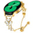 Watch Strap for Haylou RS4 Plus LS11 Replacement Metal Band Heart Clover Decor - Gold - 2