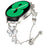 Watch Strap for TicWatch 2 Replacement Metal Band Heart Clover Decor - Starlight - 2