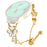 For TicWatch E / E3 Watch Strap Replacement Metal Band Heart Clover Decor - Gold - 1