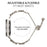 For Realme Techlife Watch S100 Metal Band Replacement Watch Strap Heart Clover Decor - Starlight - 6