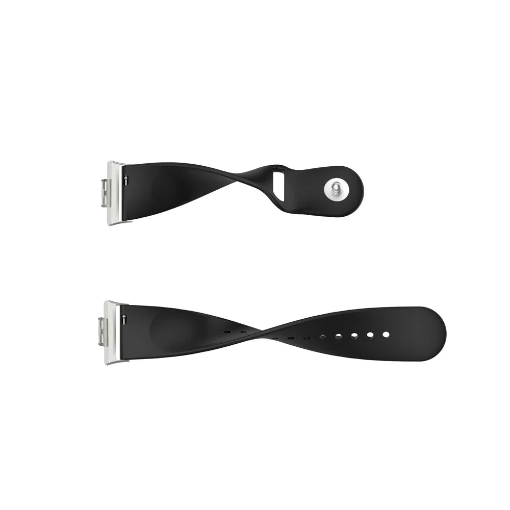 Solid Color Silicone Adjustable Watch Band Strap Replacement for Huawei Watch Fit - Black - 6
