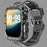 For Apple Watch Series 10 42mm Watch Case with Band Wave Pattern Integrated Watch Strap TPU Adjustable - Black - 2