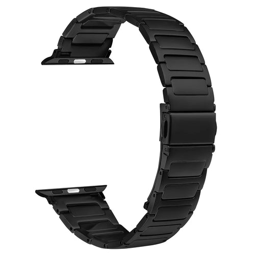 Metal Watch Band for Apple Watch Series 10 9 8 7 SE 6 5 4 3 2 1 42mm 41mm 40mm 38mm Adjustable Watch Strap - Black - 1