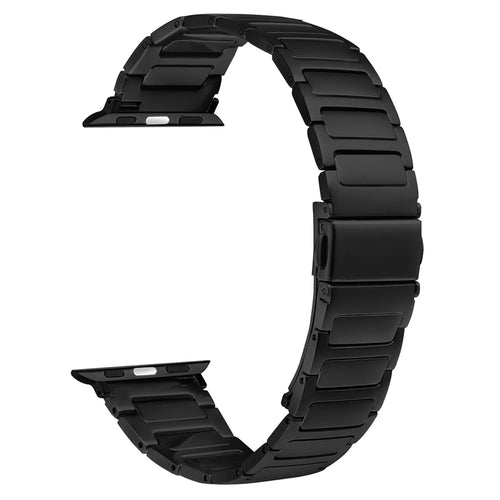 Metal Watch Band for Apple Watch Series 10 Ultra 9 8 7 SE 6 5 4 3 2 1 46mm 49mm 45mm 44mm 42mm Adjustable Watch Strap - Black - 1