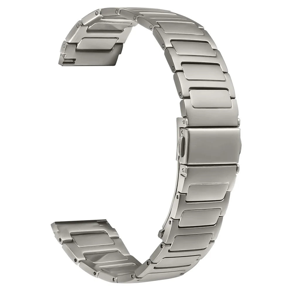 Metal Watch Band for Fitbit Versa 2 / Versa Lite / Versa Adjustable Watch Strap - Titanium - 1