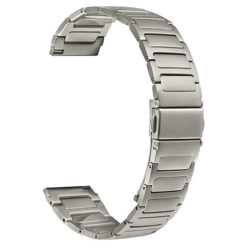 Metal Watch Band for Fitbit Versa 2 / Versa Lite / Versa Adjustable Watch Strap - Titanium - 1