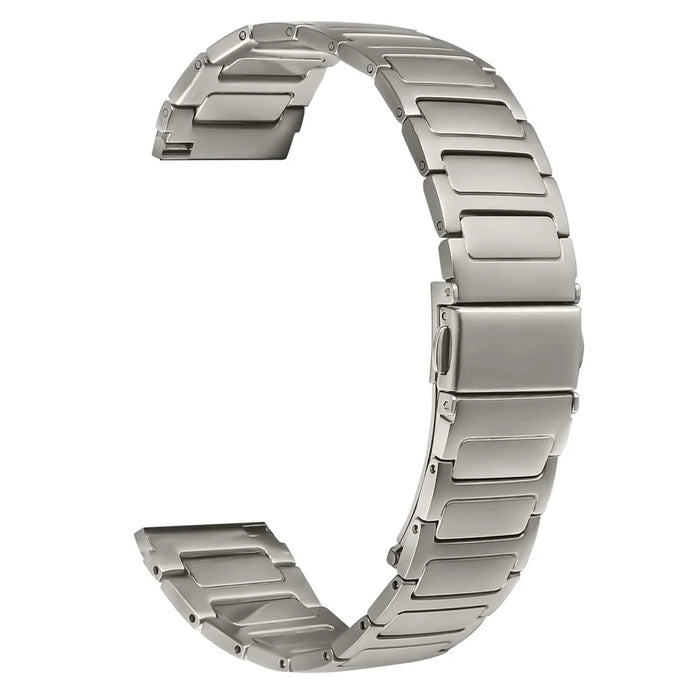 Metal Watch Band for Samsung Galaxy Watch 46mm Adjustable Watch Strap - Titanium - 1