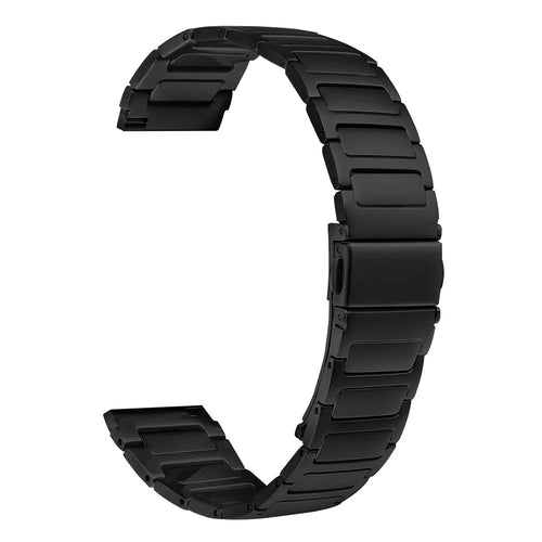 For Huawei Watch 3 Pro New Metal Watch Band Adjustable Watch Strap - Black - 1