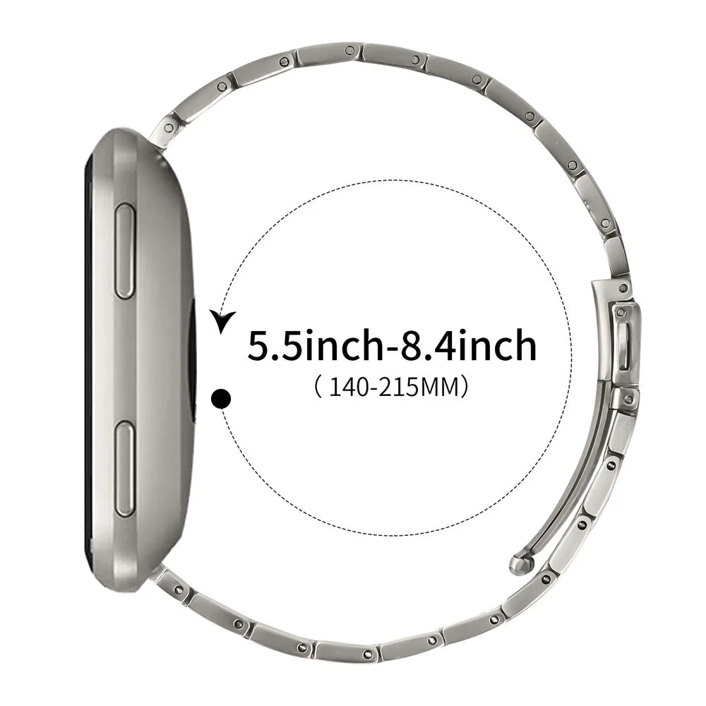 For Huawei Watch GT Runner Titanium Color Watch Band Adjustable Metal Watch Strap - 3