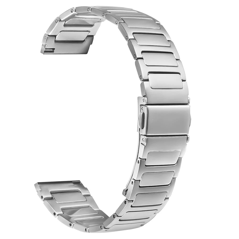 For Huawei Watch GT 3 46mm Silver Watch Band Stainless Steel Metal Watch Strap - 1