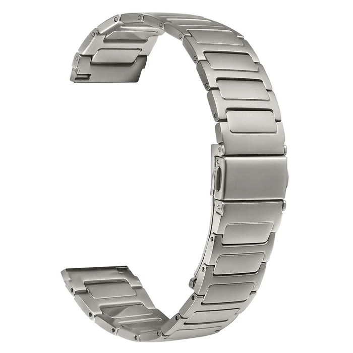 For Huawei Watch GT 3 46mm Titanium Color Watch Band Adjustable Metal Watch Strap - 1