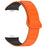 For Xiaomi Redmi Watch 5 Replacement Silicone Watch Band Reverse Buckle Magnetic Wrist Strap - Orange+Black - 2