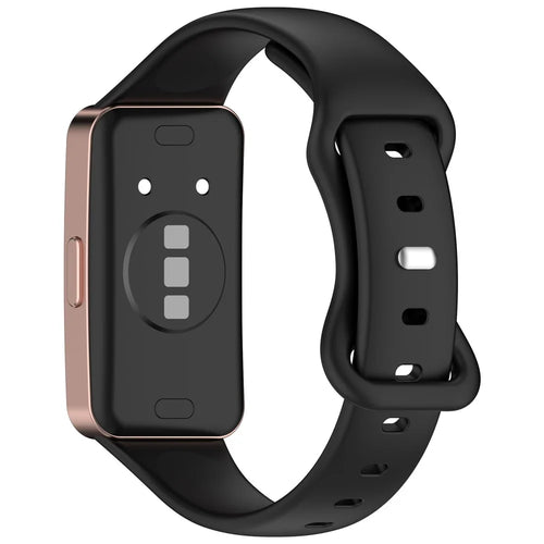 Silicone Watch Strap for Huawei Band 9 NFC  /  9  /  8 NFC  /  8 Slim Fit Figure 8 Wrist Band - Black - 1
