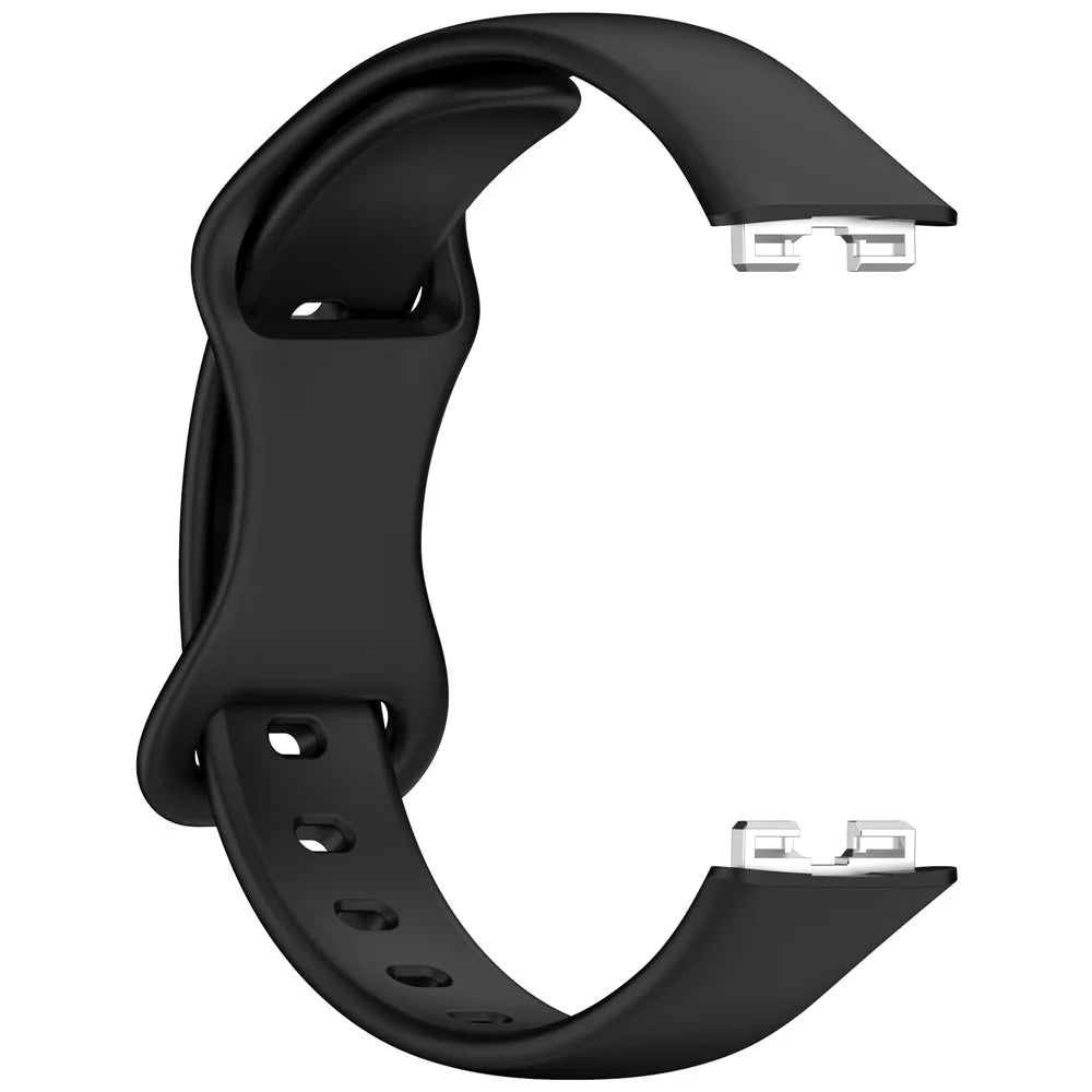 Silicone Watch Strap for Huawei Band 9 NFC  /  9  /  8 NFC  /  8 Slim Fit Figure 8 Wrist Band - Black - 3