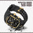 AMBAND Watch Band for Apple Watch SE (2023) / SE (2022) / SE / Series 6 / 5 / 4 44mm Bump Proof TPU Strap with Integrated Watch Case - Black  /  Gold - 4