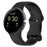 For Google Pixel Watch 4 45mm / Watch 3 45mm Silicone Watch Band Adjustable Strap Replacement Wristband - Black - 4
