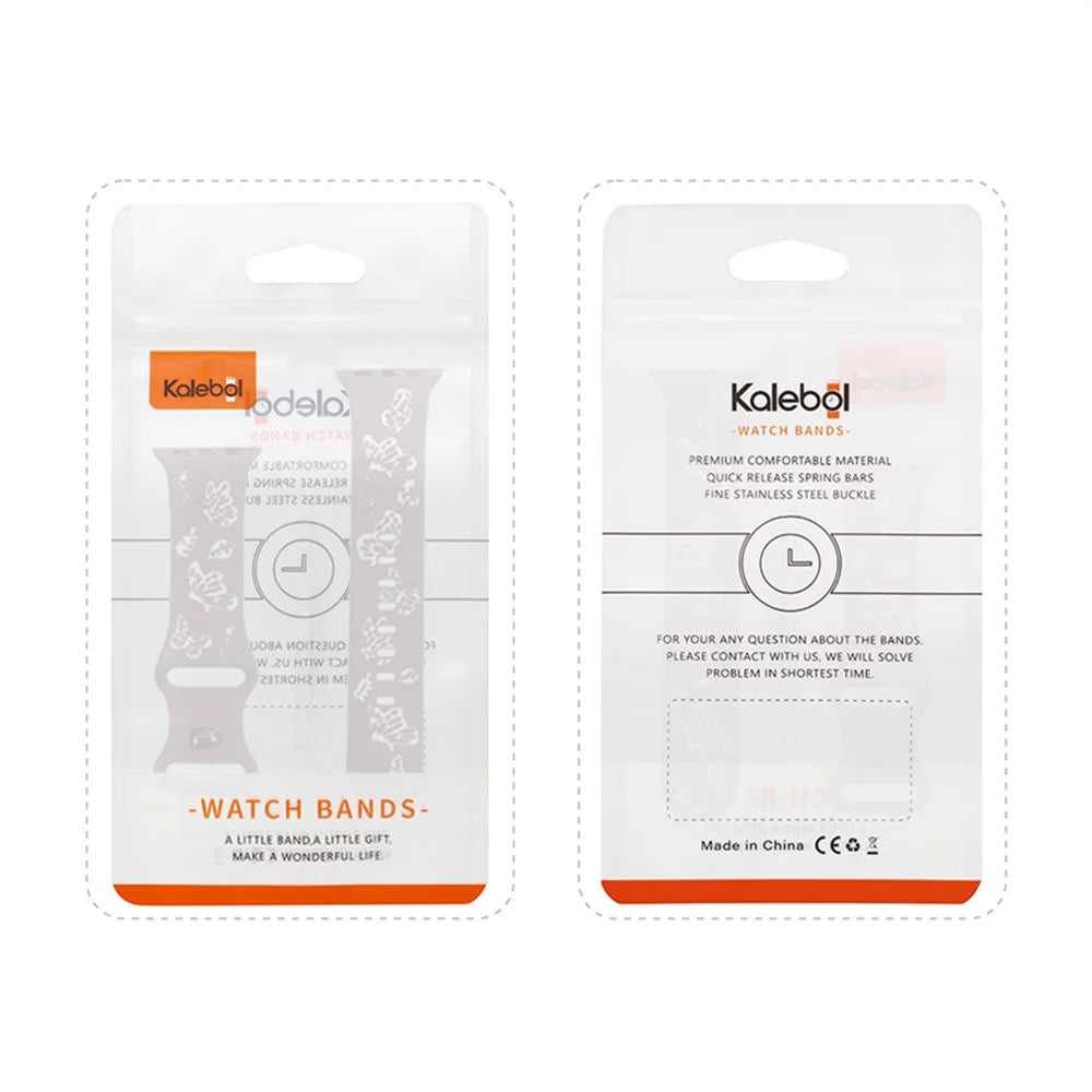 KALEBOL Dual Color Silicone Strap for Apple Watch Series 11 10 42mm / 9 8 7 41mm / SE3 SE2 SE 6 5 4 40mm / 3 2 1 38mm Butterfly Buckle Watchband - Smoke Purple + White - 6