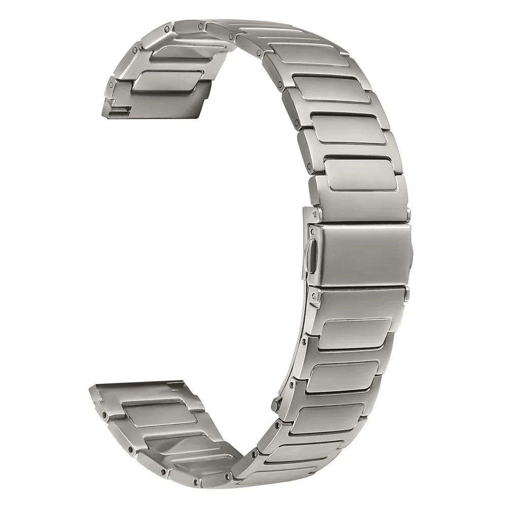 For Huawei Watch GT 2e Watch Band Adjustable Titanium Color Stainless Steel Metal Watch Strap - 1
