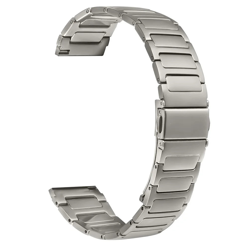 For Xiaomi Watch S1 / S1 Active Watch Band Adjustable Titanium Color Stainless Steel Metal Watch Strap - 1