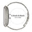 For Xiaomi Watch S1 / S1 Active Watch Band Adjustable Titanium Color Stainless Steel Metal Watch Strap - 3