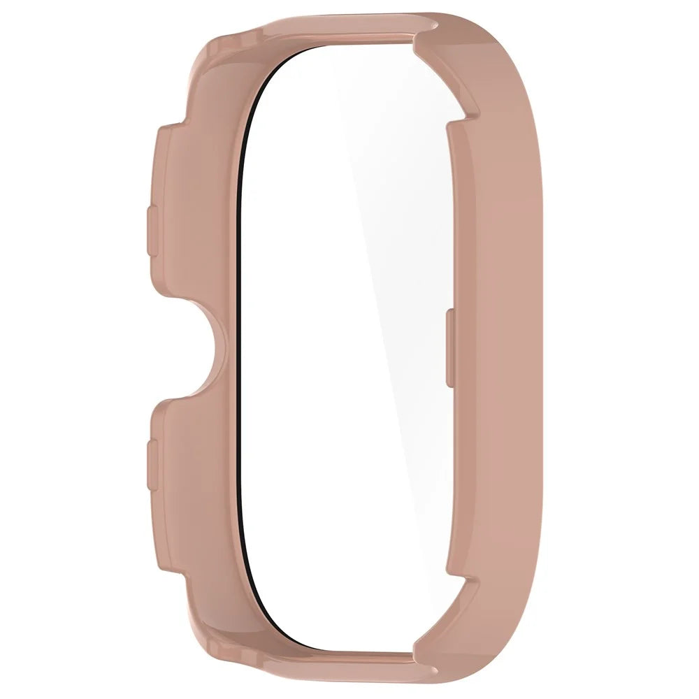 For Xiaomi Redmi Watch 5 eSIM  /  Watch 5 Watch Case Hard PC Protective Cover with Tempered Glass Screen Film - Pink - 3