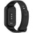 For Xiaomi Smart Band 9 Active / Redmi Band 3 Soft Silicone Integrated Wristband Watch Case - Black - 1