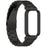 For Xiaomi Smart Band 9 Active / Redmi Band 3 Metal Frame Watch Case Integrated Three Bead Stainless Steel Strap - Black - 3