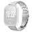 For Haylou RT2 LS10 Watch Band Silver Stainless Steel Metal Watch Strap - 2