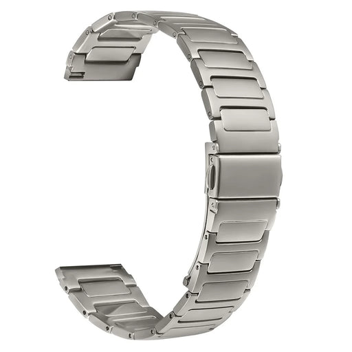 For Haylou GST (LS09B) Watch Band Adjustable Titanium Color Stainless Steel Metal Watch Strap - 1