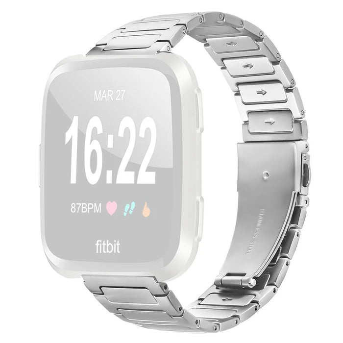 For Haylou RT LS05S Watch Band Silver Stainless Steel Metal Watch Strap - 2