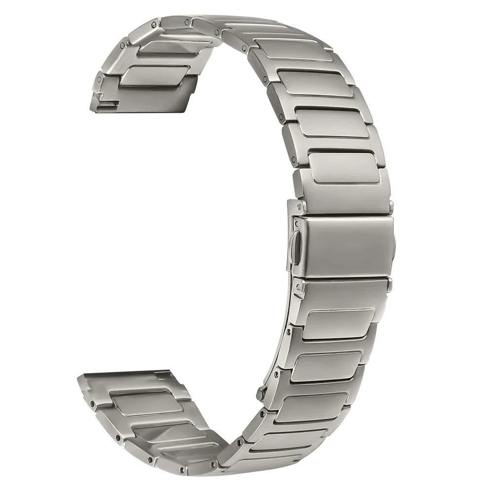 For Haylou RT LS05S Watch Band Adjustable Titanium Color Stainless Steel Metal Watch Strap - 1