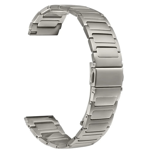 For Yamay SW022 Watch Band Adjustable Titanium Color Stainless Steel Metal Watch Strap - 1