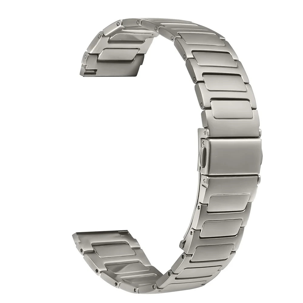 For Garmin Venu 3 Watch Band Adjustable Titanium Color Stainless Steel Metal Watch Strap - 1