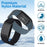 For WHOOP 4.0 Fitness Tracker Magic Tape Nylon Wristband Replacement Strap with PC Case - Black - 7