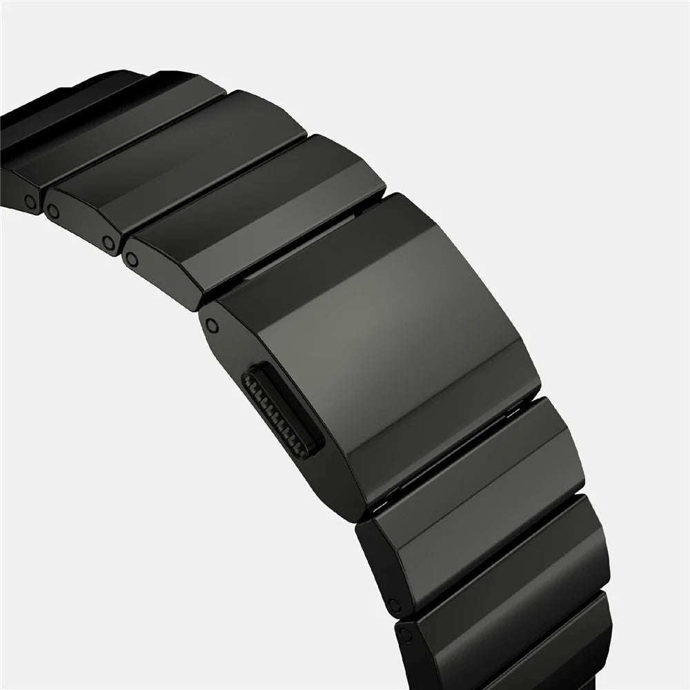 Watch Band for Apple Watch Ultra 3 2 1 49mm / Series 11 10 46mm / 9 8 7 45mm / SE3 SE2 SE 6 5 4 44mm / 3 2 1 42mm Stainless Steel Strap - Black - 5