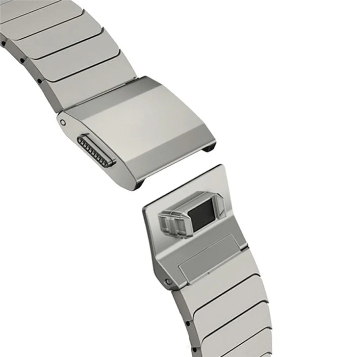 Watch Band for Apple Watch Ultra 3 2 1 49mm / Series 11 10 46mm / 9 8 7 45mm / SE3 SE2 SE 6 5 4 44mm / 3 2 1 42mm Replacement Titanium Strap - Black - 7