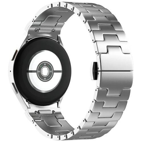Watch Band for Samsung Galaxy Watch7 / Watch FE / Watch6 / Watch5 / Watch4 Stainless Steel Strap - Silver - 1