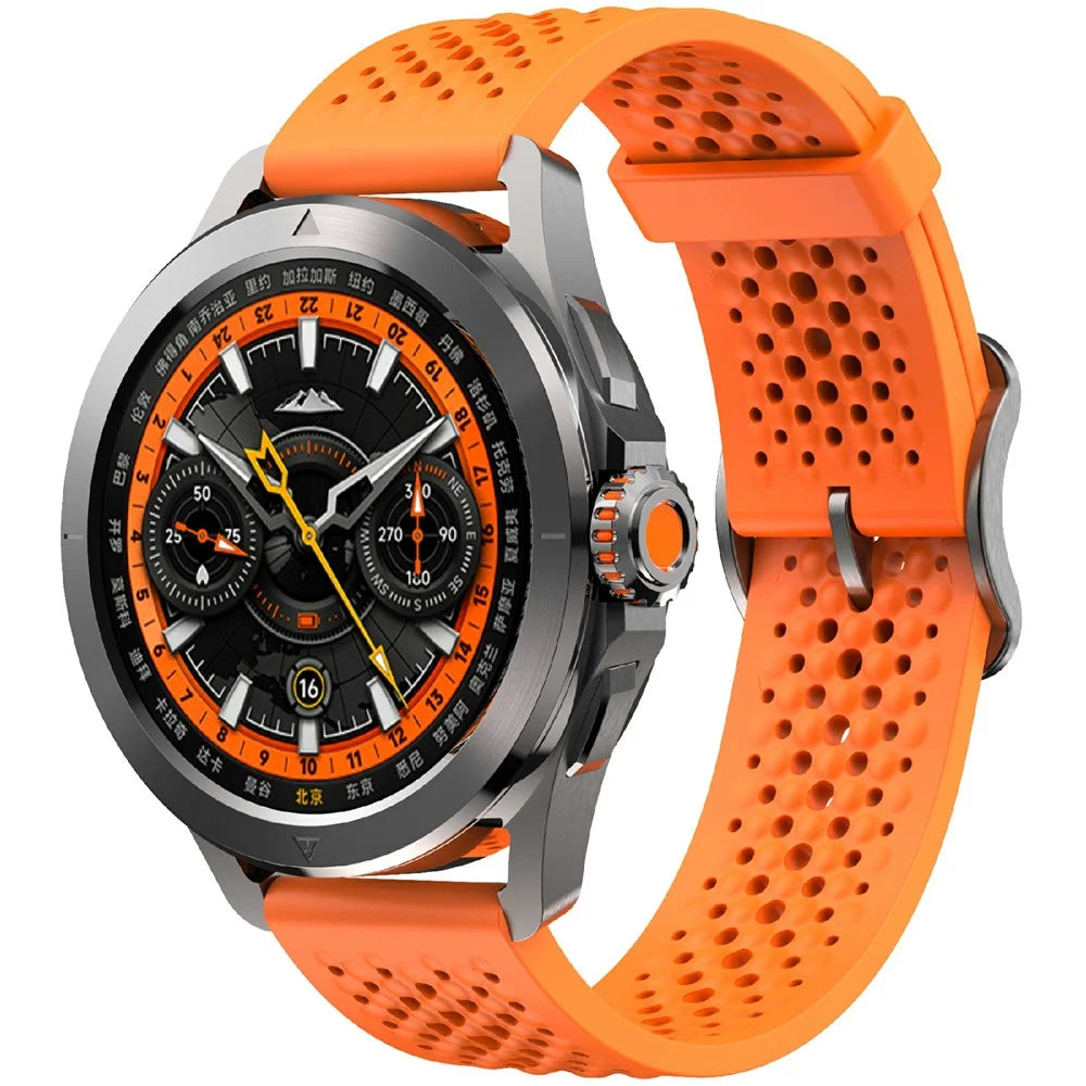 KALEBOL For Xiaomi Watch S4 Sport Silicone Watch Band Adjustable Strap Replacement - Orange - 2