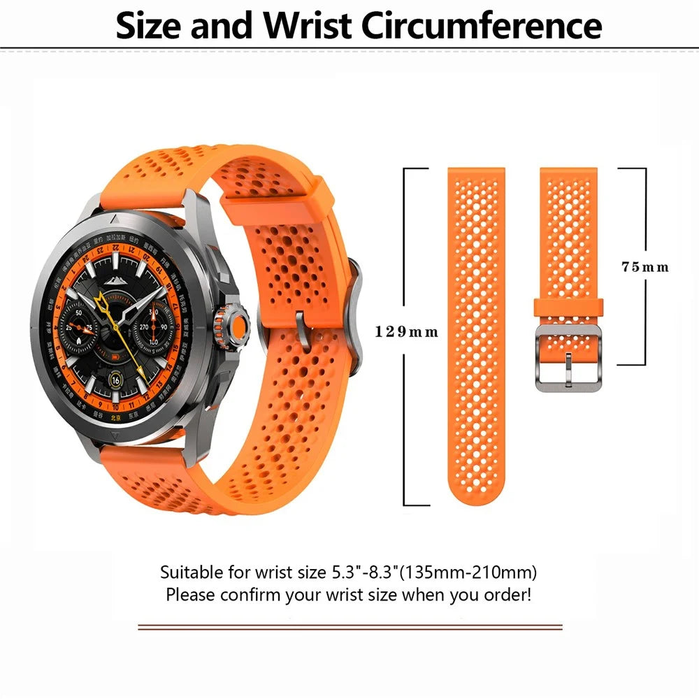 KALEBOL For Xiaomi Watch S4 Sport Silicone Watch Band Adjustable Strap Replacement - Orange - 6