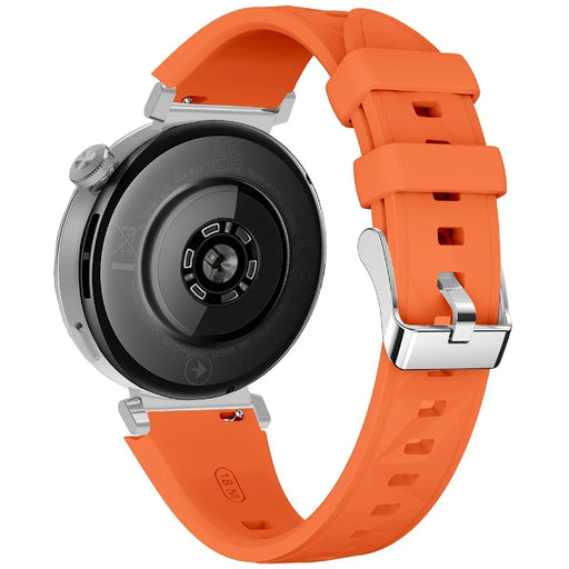 KALEBOL 18mm Watch Band For Huawei Watch GT 5 41mm / Watch GT 4 41mm / Garmin Venu 3S Sport Replacement Silicone Strap - Orange - 1