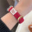 Watch Strap for Xiaomi Smart Band 9 NFC / 9 / 8 NFC / 8 Slim Waffle Pattern Cartoon Wrist Band - White - 7