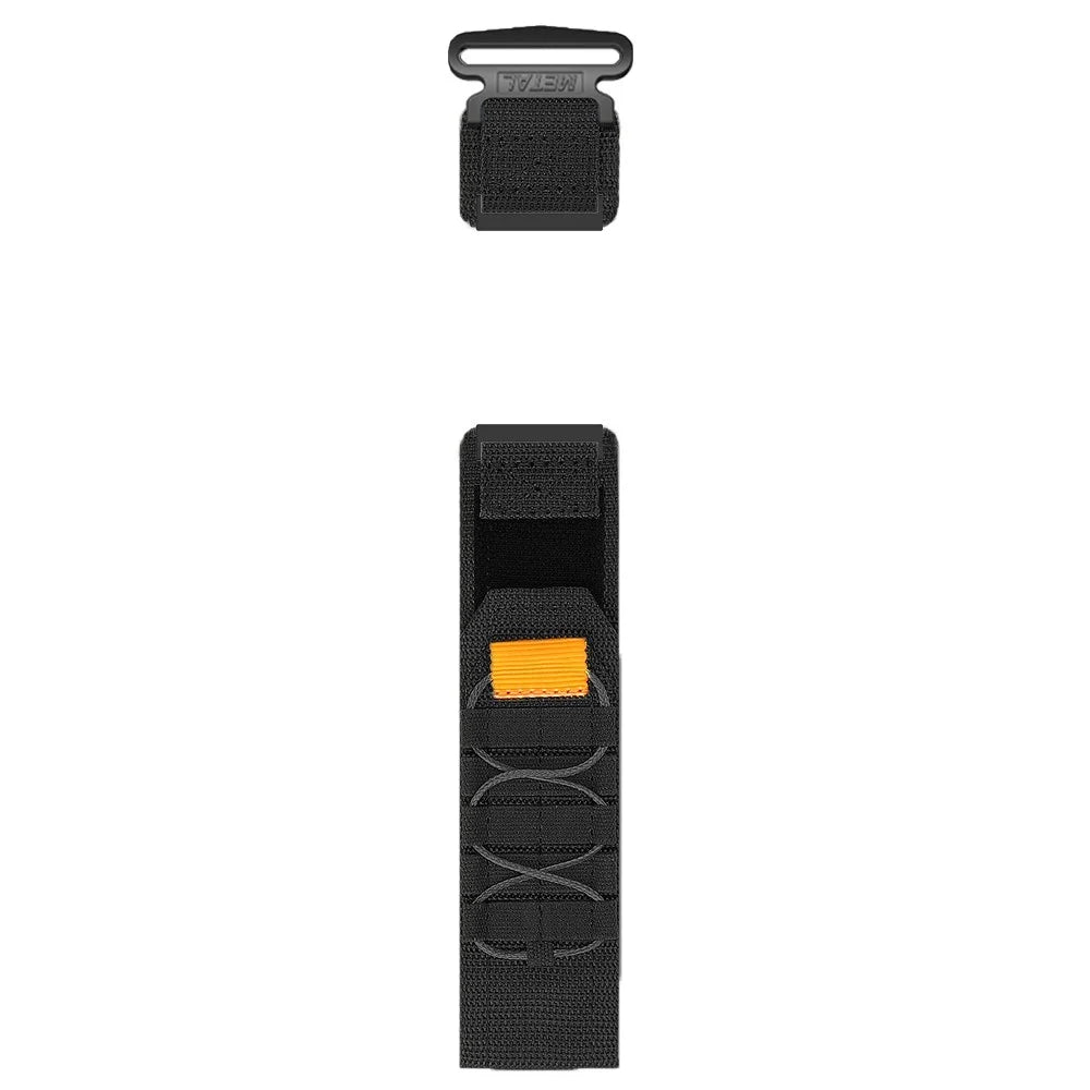 Adjustable Strap for Suunto Spartan HR Baro / Suunto 9 / 7 / D5i Military Style 24mm Nylon Magic Tape Watch Band - Black - 2