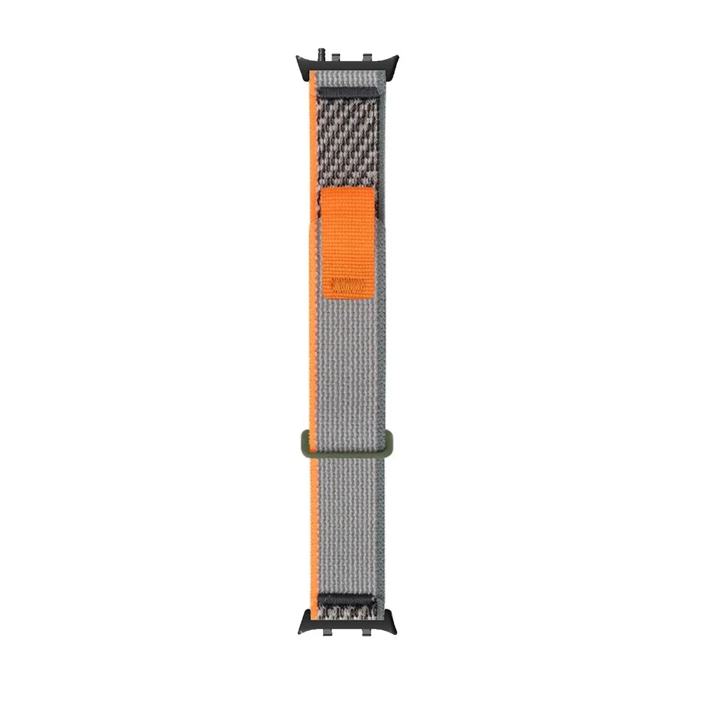 For Huawei Watch D2 Nylon Watch Strap Adjustable Replacement Wrist Band - Orange  /  Grey - 3