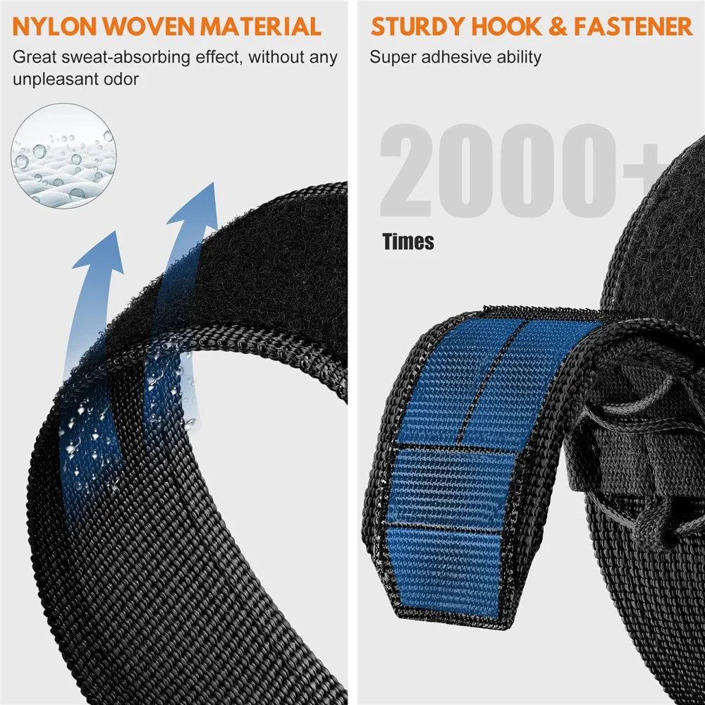 For Huawei Watch D2 Nylon Watch Band Magic Tape Replacement Strap Military Style - Orange - 5