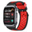 For Huawei Watch D2 Silicone Watch Band Adjustable Breathable Replacement Strap - Black  /  Red - 2