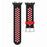 For Huawei Watch D2 Silicone Watch Band Adjustable Breathable Replacement Strap - Black  /  Red - 3
