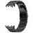 For Huawei Watch D2 Replacement Watch Strap Three-Bead Solid Stainless Steel Wrist Band - Black - 1