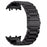 For Huawei Watch D2 Replacement Watch Strap Three-Bead Solid Stainless Steel Wrist Band - Black - 3