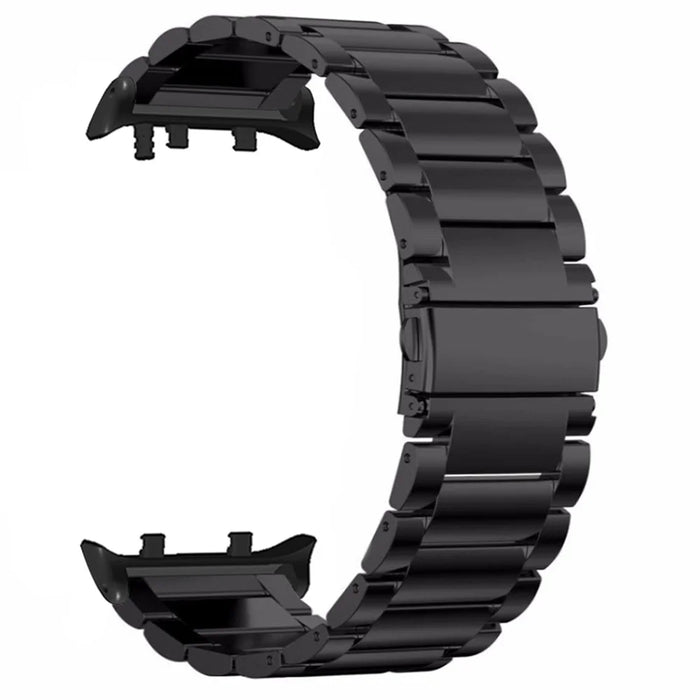 For Huawei Watch D2 Replacement Watch Strap Three-Bead Solid Stainless Steel Wrist Band - Black - 3